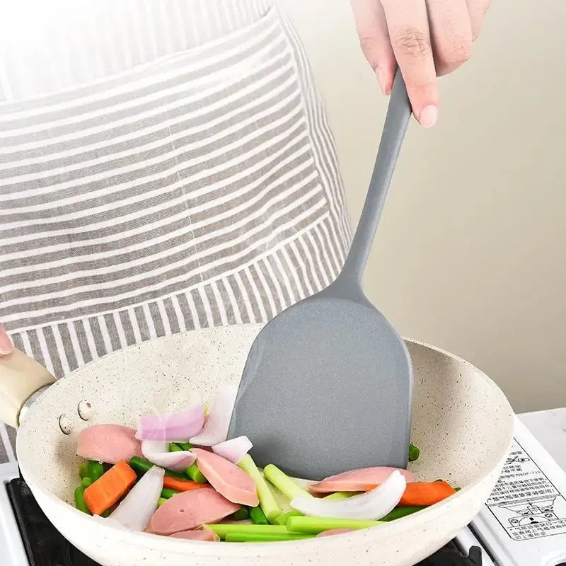 All-in-one silicone spatula kitchen items heat resistant non-stick frying pan spatula household silicone Chinese spatula