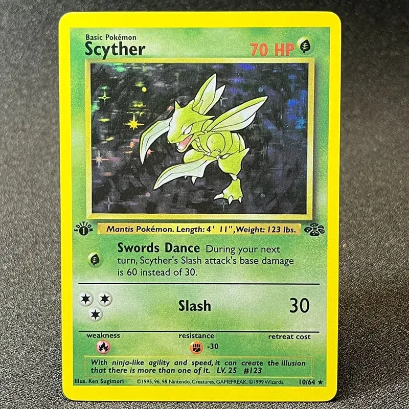 PKM Foil Cards Charizard Blastoise Venusaur Alakazam Mewtwo Zapdos Raichu 1996 1st Edition Game Collection PTCG Proxy Cards