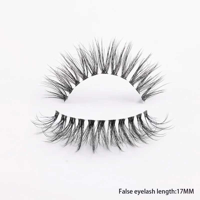 3D Mink Lashes Transparent Band False Eyelashes Natural Fake Eyelash Anime Winged Clear Band Lashes Manga Lashes Makeup
