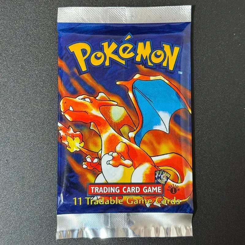 1ST Edition Basisset 1999 Booster Pack TCG Basisset Onbeperkt spelkaarten Pokemon Charizard Blastoise Venusaur PTCG Collectible