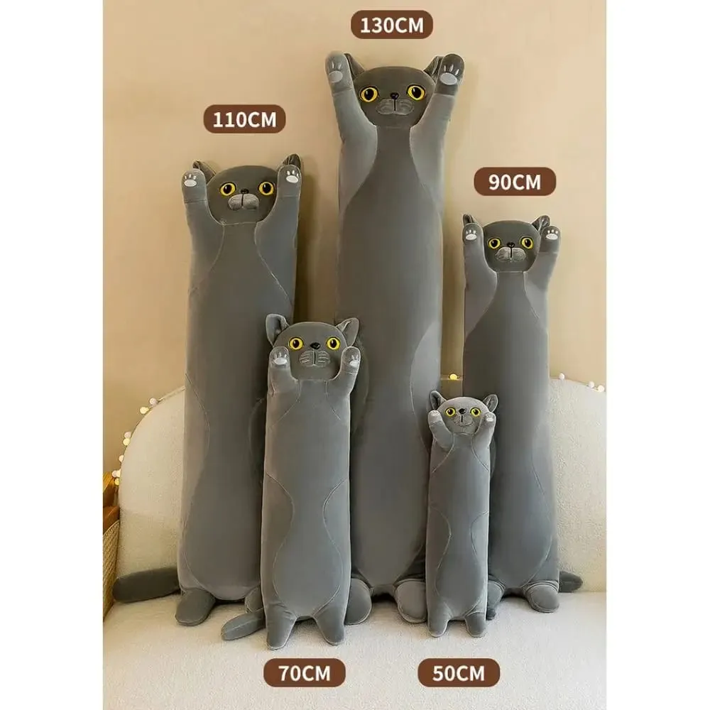 かわいい 50/70 センチメートル猫ぬいぐるみフワフワソフト睡眠スロー枕クリエイティブ素敵なぬいぐるみ誕生日プレゼント