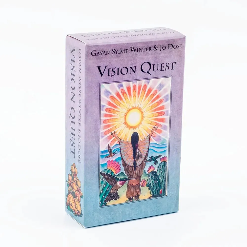 Hot Sales Vision Quest Tarot 78-kort dæk 10,3*6 cm Fate Divination Tarot-kort FortuneTelling-kortspil Festbrætspil — image 2