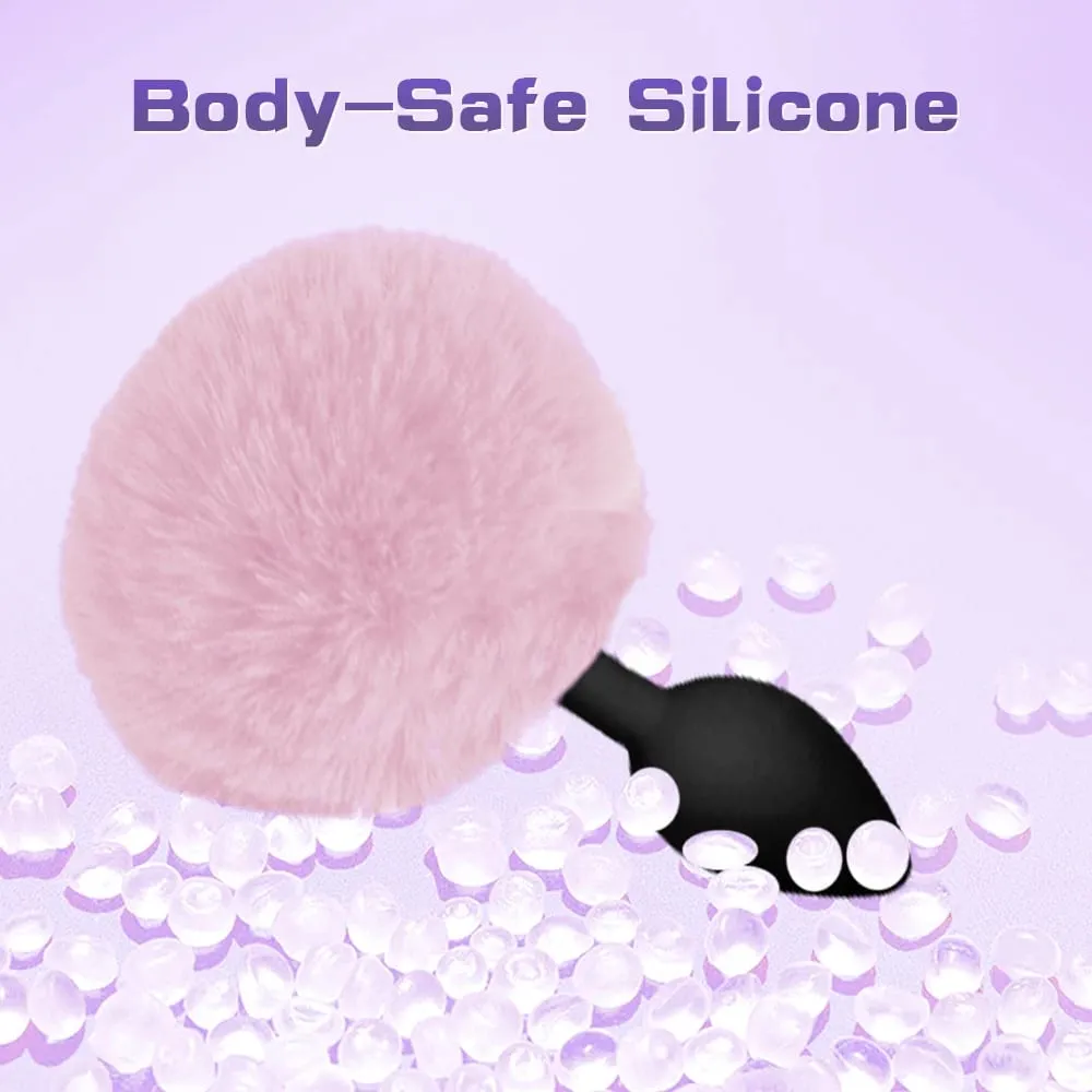 Anal Plug Rabbit Tail Bdsm Role Play Silicone Prostate Massager Butt Plug Silicone Bunny Tail Sex Toys for Women Men Gay