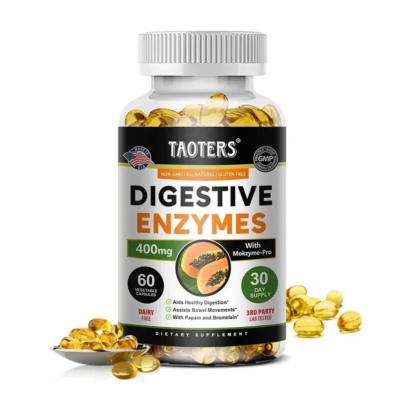 Digestive Enzymes Containing Papain and Bromelain Help Support Digestion Improve Gut Health Boost Metabolism Improve Dull Skin