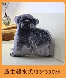 18 Kinds Dog Cat Animal Plush Pillow Both Sides Printing Stuffed Pug Corgi Hound Shar Pei Throw Pillow Sofa Home Decor Men Gift — image 25