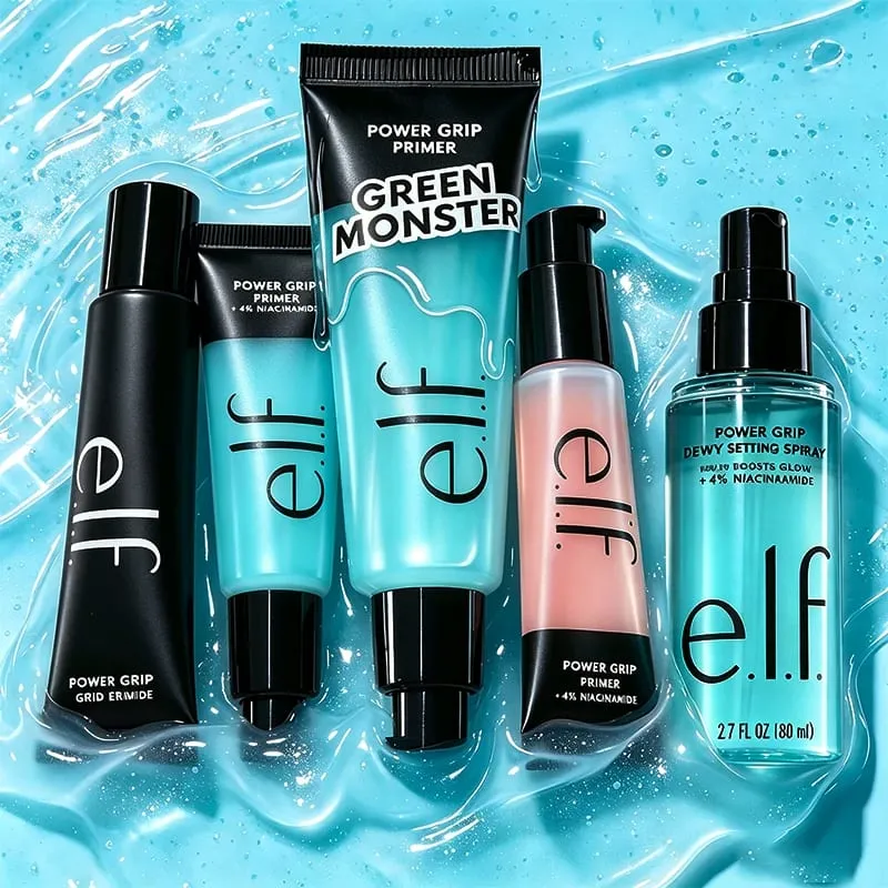 Original ELF 75ml Power Grip Refreshing Easy Absorb Moisturize Facial Primer Firming Hydrating Pre-makeup Setting Spray Products