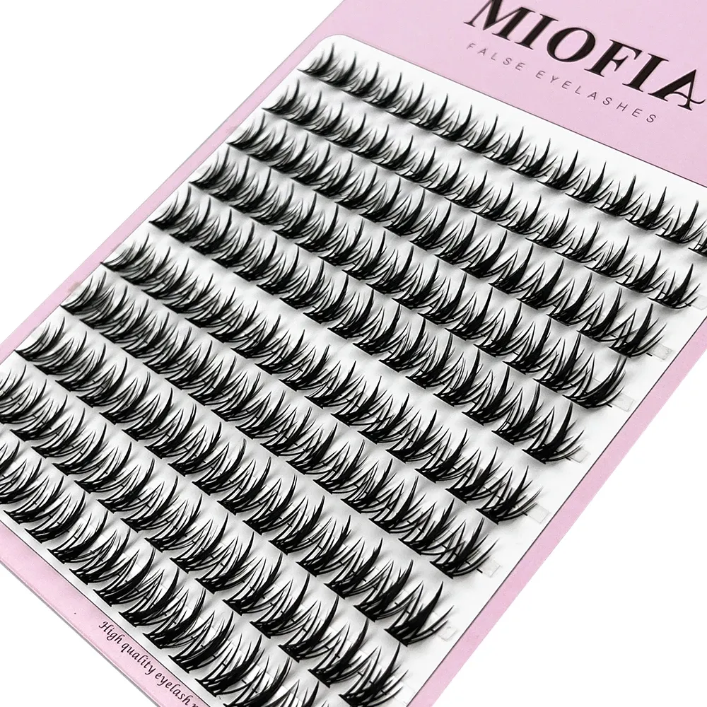1 Box/160 Bunches Mink Eyelashes Natural 3D Russian Individual Eyelash Extension MS Eyelash Cluster Makeup Tool Lashes Wholesale