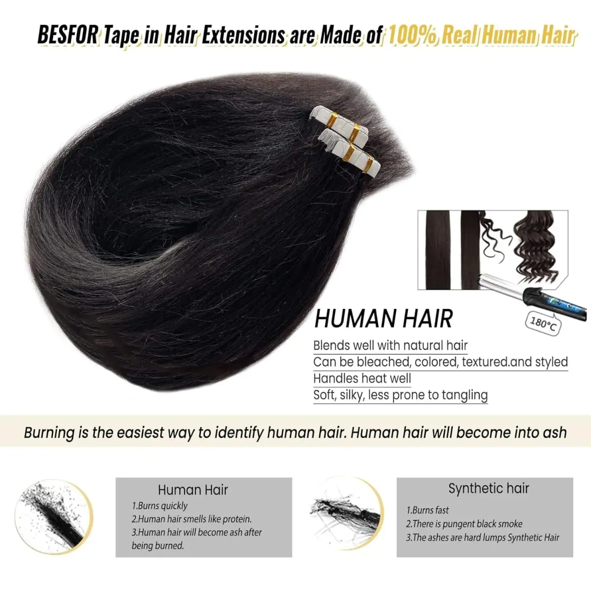 Straight Tape in Hair Extensions Brazilian 100% Real Human Hair Adhesive Invisible Glue Natural Black Tape ins Hair For Women 20Pcs/50g
