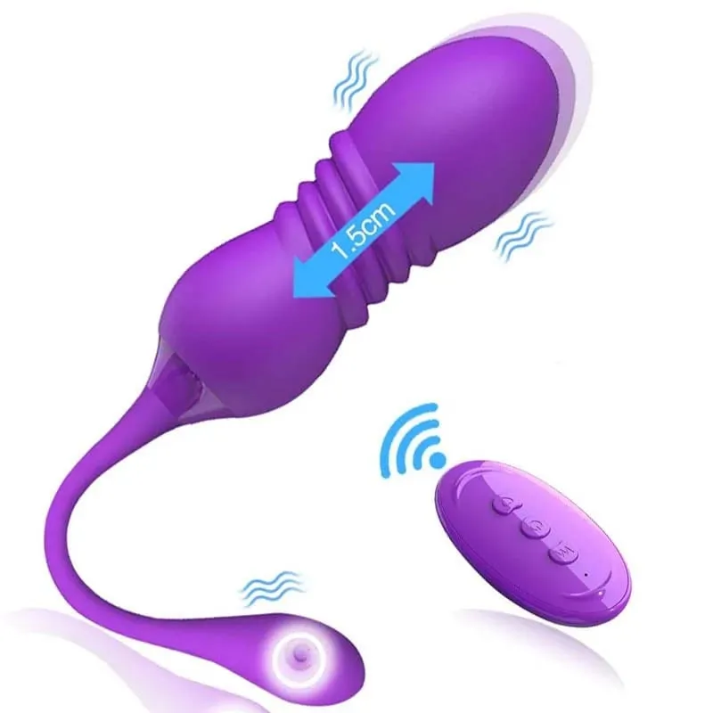 Retractable Vibration Vibrating Egg Wireless Remote Control Female Adult Sex Toys Female Masturbator Products