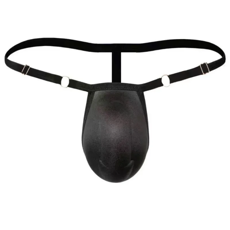 T-back Push Up Sponge Cup Pad Thongs Adjustable 3D Front Padded Briefs Seamless Low-waist Men Shapewear Men Panties Accessories
