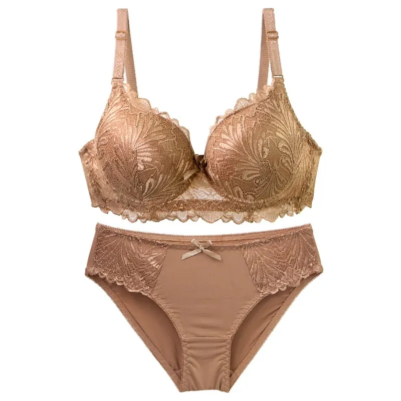 DaiNaFang Push Up Bras Set For Women Breathable Lift 34/75 36/80 38/85 40/90 42/95 BC Cup Underwear Bow Lingerie — image 4