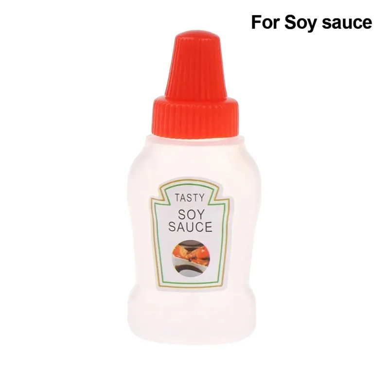 1/2/3/4pcs Mini Lunch Box Accessories Cute Pattern Sauce Box Squeeze Bottle Cartoon Tomato Honey Condiment Container For Kids — image 5