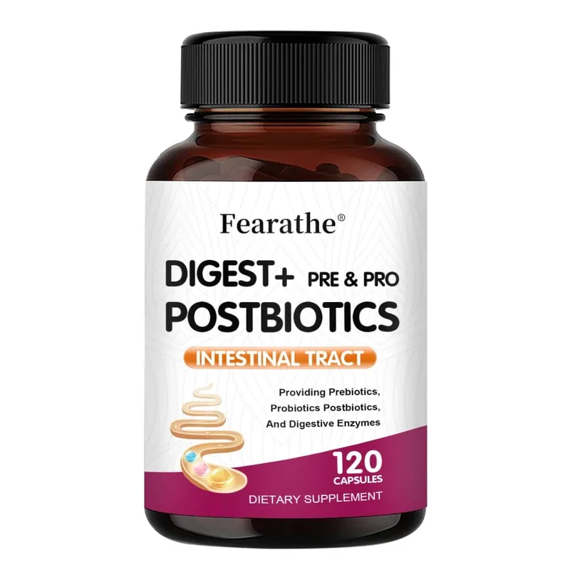 Digestive + Prebiotics + Probiotics Capsules Support Digestive Enzymes Gut Health Immune Relieve Bloating