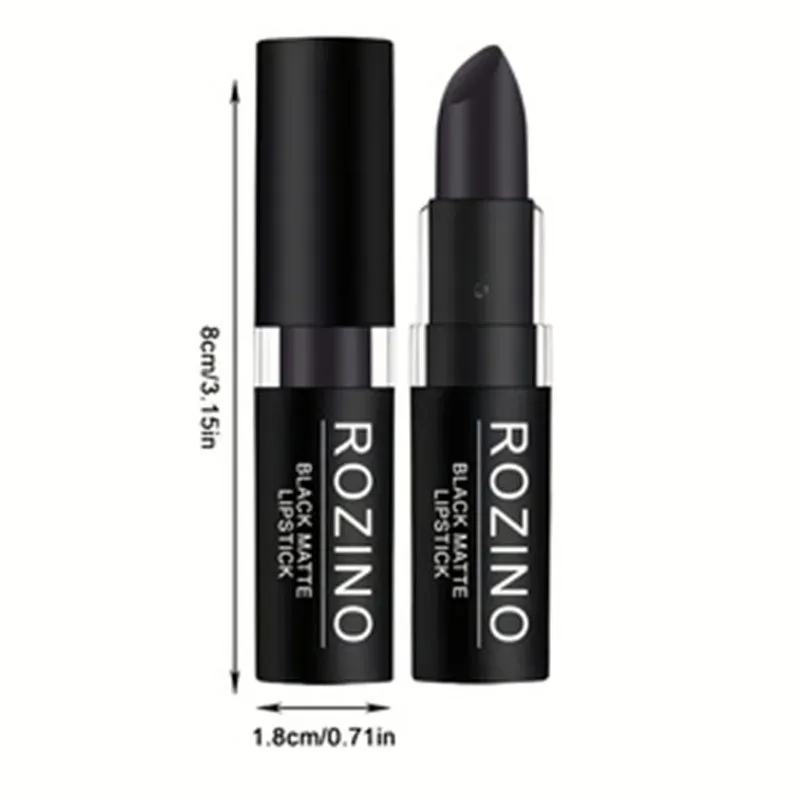 Black Matte Lipstick Natural and Three-Dimensional with Long-Lasting Color Small and Exquisite Perfect for Halloween Gifts