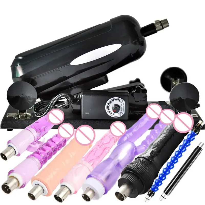 Sex Machine Gun with Big Dildo Automatic Thrusting Machines for women Retractable 8 Accessories Vibrator Masturbation