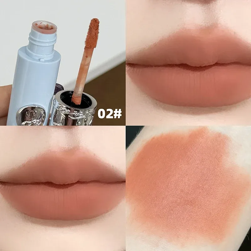 Matte Nude Liquid Lipstick Moisturizing Lipgloss Lasting Lip Mud Soft Silky Lip Stain Natural Makeup 6 Colors Lip Stain