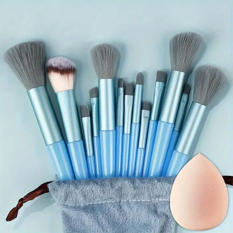 Professiona 13PCS Makeup Brushes Set Foundation Eyeshadow Blush Powder Blending Soft Fluffy Cosmetic Full Set Female Makeup Tool — image 16