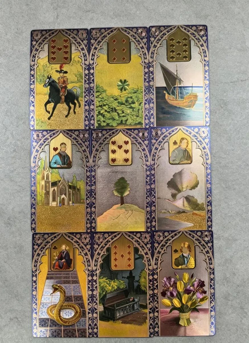 רנה ג'ורג' לנורמנד כרטיסי אורקל 40 יחידות כרטיסי PET עמידים למים 12*7 ס"מ לגילוי עתידות וגילוי עתידות