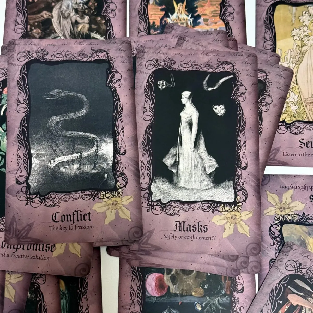 12*7cm Persephone Oracle Cards English 22 Pcs Shadow Work Goddess Deck Fortune Telling Toys