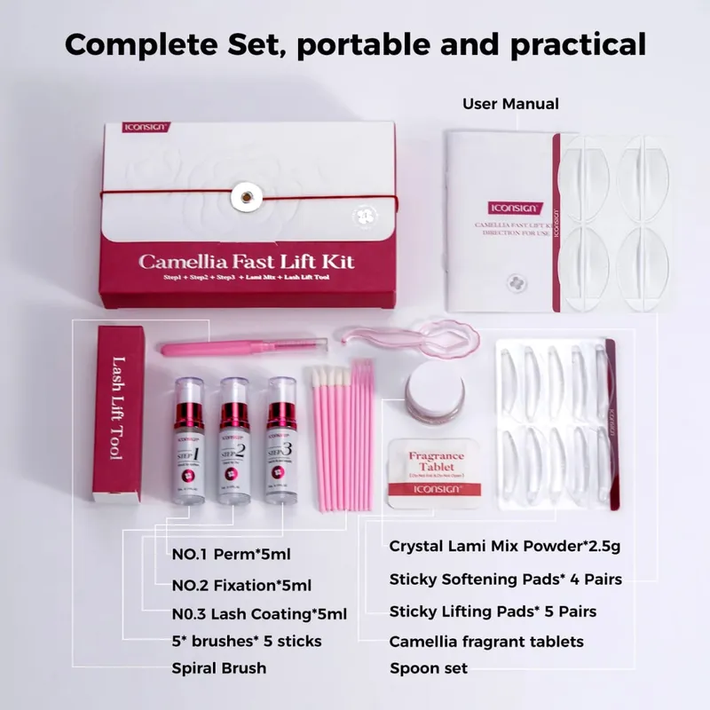 Camellia Fast Lift Kit 5 To 8 Minutes Perm Makeup Cosmetics Full Set