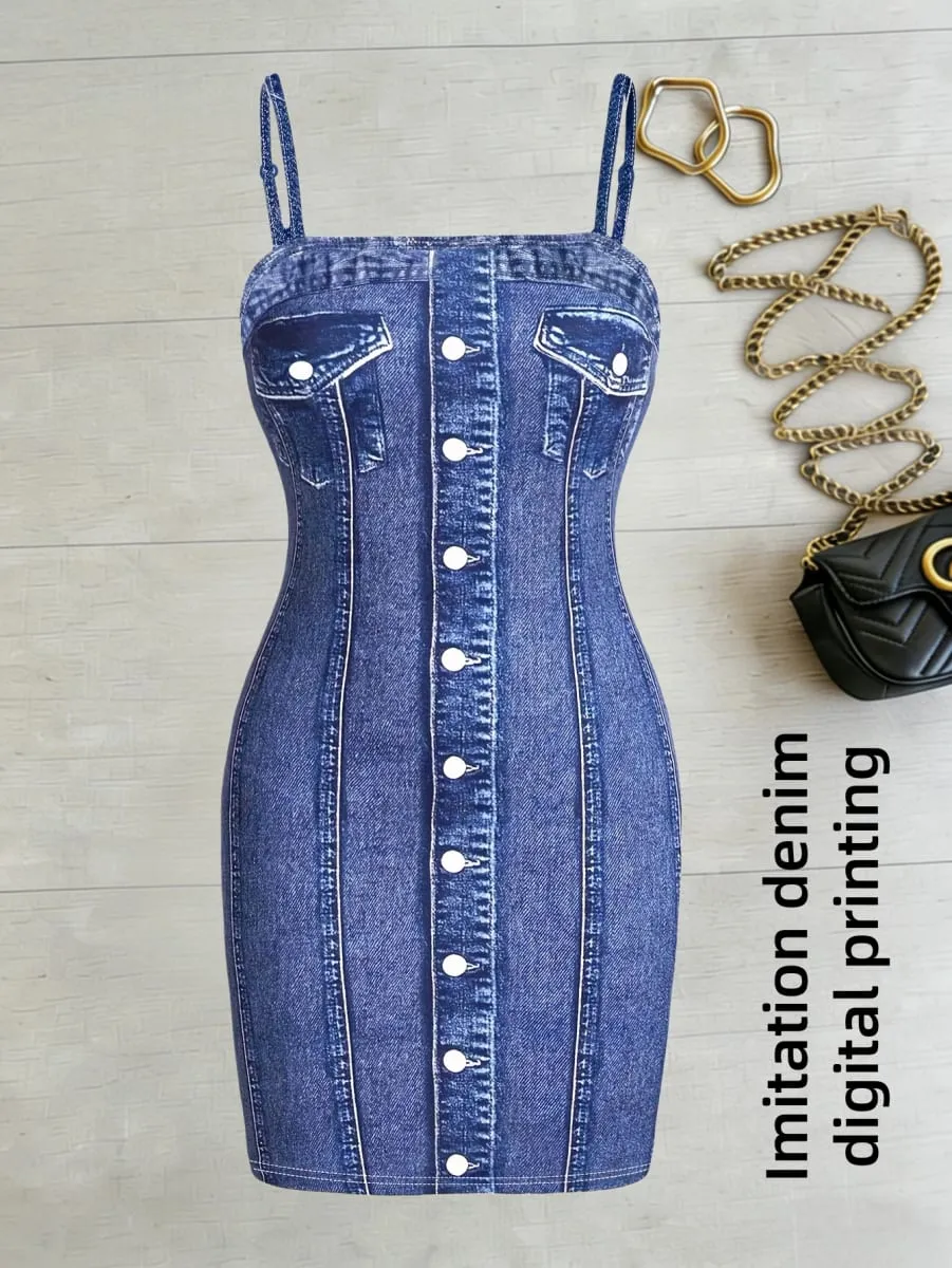Summer European and American Hot-Selling Elegant Full-Body Print Daily Commuter Style Women's Dress — image 2
