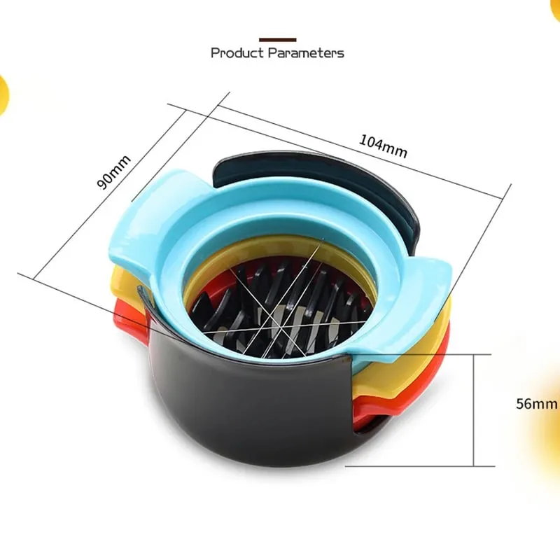 Kitchen Accessories Three In One All Egg Machine Preserved Eggs Cutter Multi-function Household Fancy Modeling Splitter — image 6