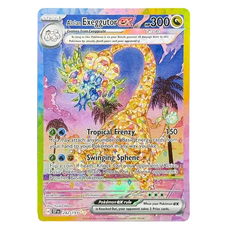 PKM English Single Card Surging Sparks Latios Hydreigon Pikachu Milotic Kingdra Game Trading Collection PTCG Proxy Toys Gifts