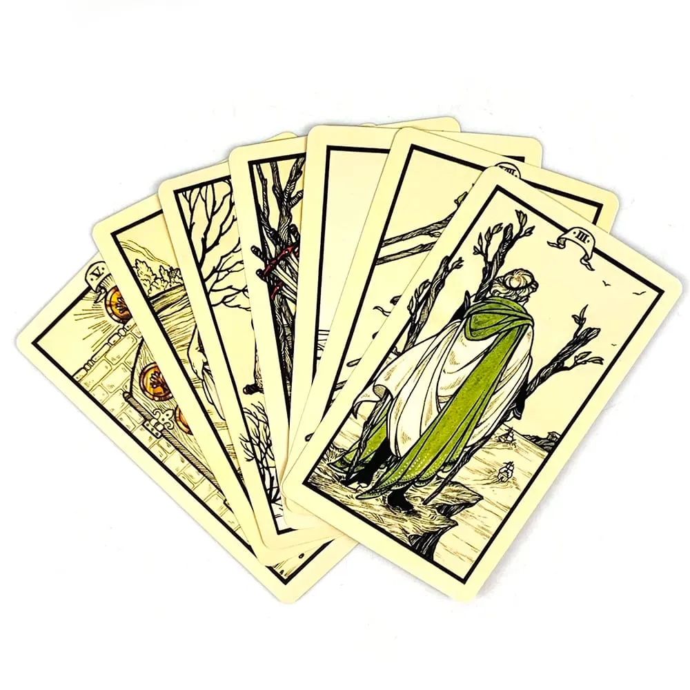 Tarot Cards Deck English Versions Prediction Divination Oracle Board Playing Card Games For Party，Camping Game Pocket Cards
