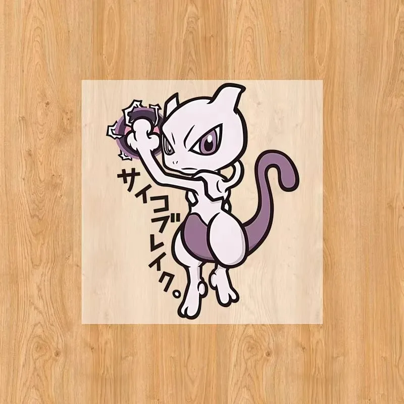 2pcs Pokemon Heat Transfer Stickers Anime Print Decoration Iron on Patches Clothes Stickers DIY T Shirt for Girls Boys Appliqued — image 10
