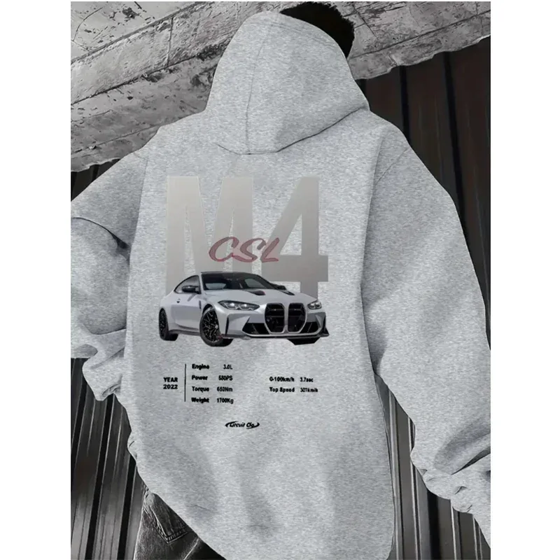 Mode Män Dam Unisex F40 Car Hoodies 2025 Höst Vinter Fritidströjor JDM Streetwear Hoody Toppar herrkläder