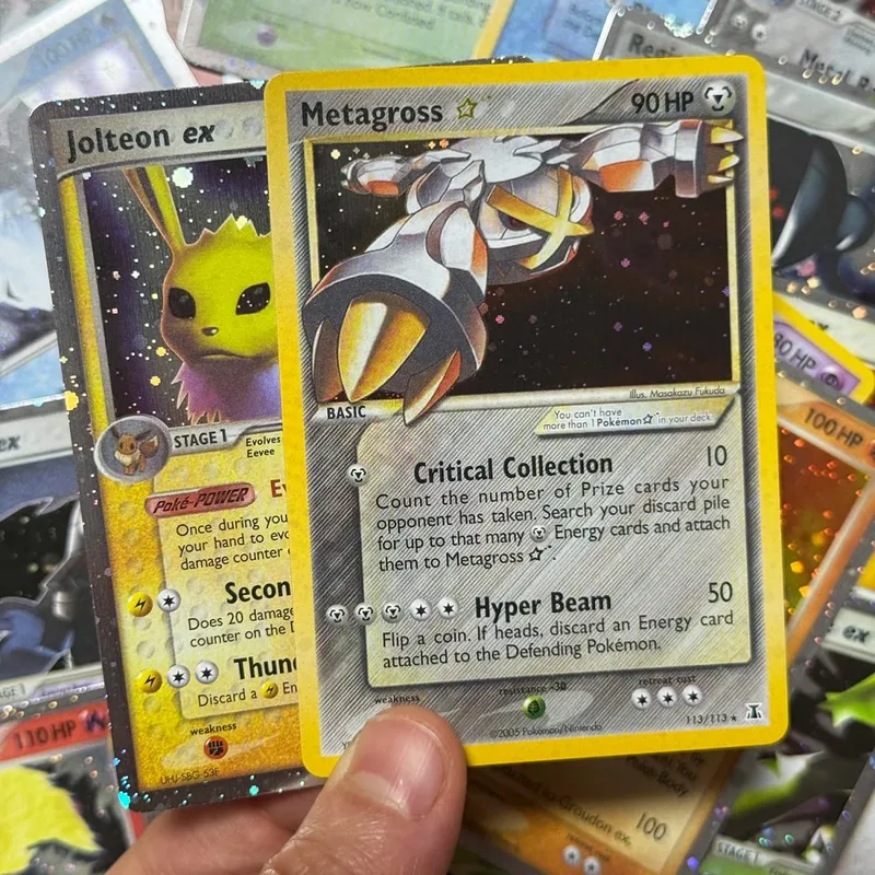 บัตรพร็อกซี โฮโลแกรม Emerald Cacturne Rayquaza ตำนานที่ซ่อนอยู่ Kyogre Crystal Guardians Alakazam Star Flareon Metagross