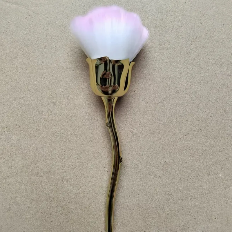 A Rose Shaped Nail Dust Brush Soft Bristles Makeup Foundation Make-Up & Powder Blusher Tools Foundation Make-Up Beauty Brush