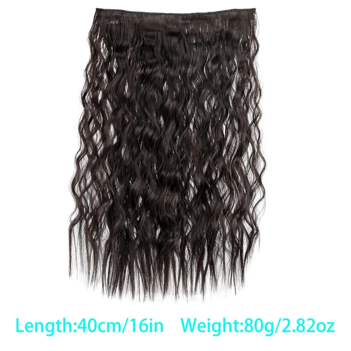 Synthetic corn beard curly hair extensions in three sizes wig head covers full top hair covers replacement for women's wigs