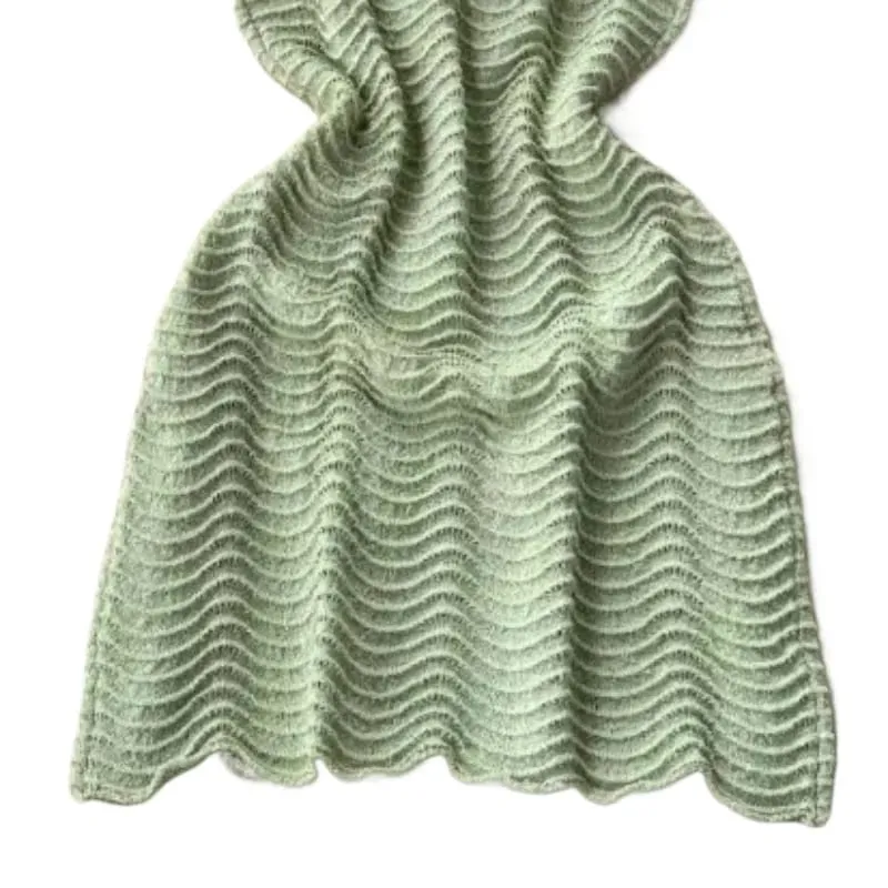 Minivestido verde transparente con cuello Halter, vestido veraniego con textura ondulada sin mangas para mujer, vestido ajustado de punto elástico para fiesta de verano