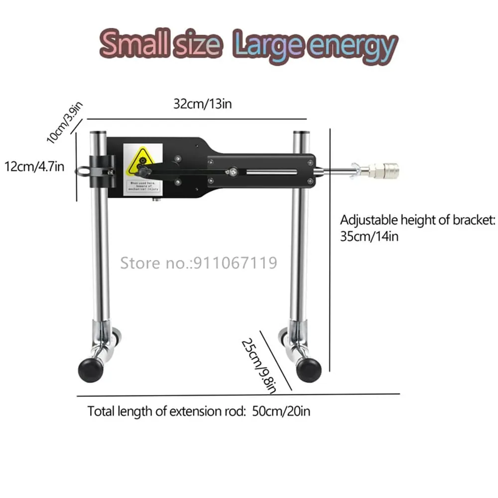 Portable 80W Wireless Sex Machine with Dildo Attachment for Women Men Automatic Masturbation Machine Telescopic Vibrator Sex Toy
