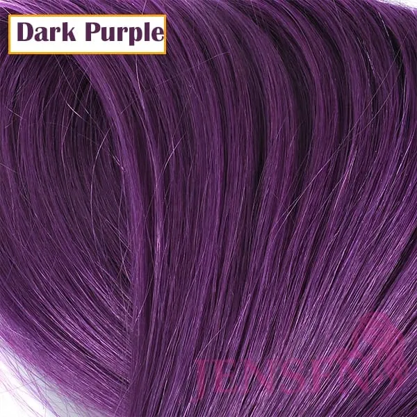 8D Natural Hair Extensions Human Hair 10pcs 0.5g/s Micro Ring 18Inch Micro Link Hair Loop Extension For Women variety of color
