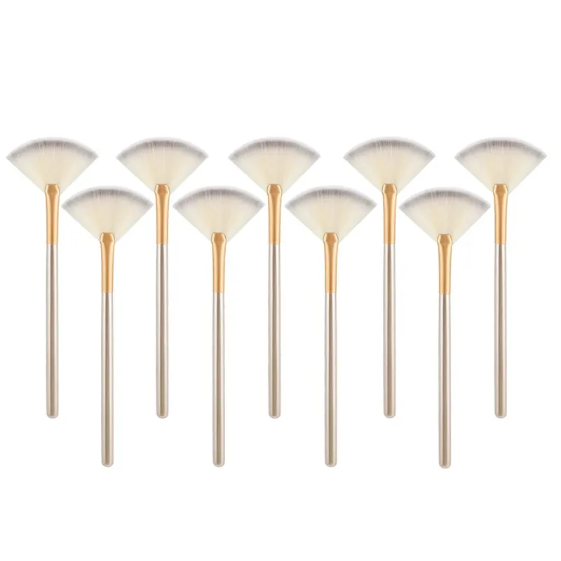 Pinceaux de maquillage pratiques pour le visage, en éventail, doux et portables, pour masque, outils cosmétiques pour dames et filles, charme des ongles, beauté, nouvelle collection