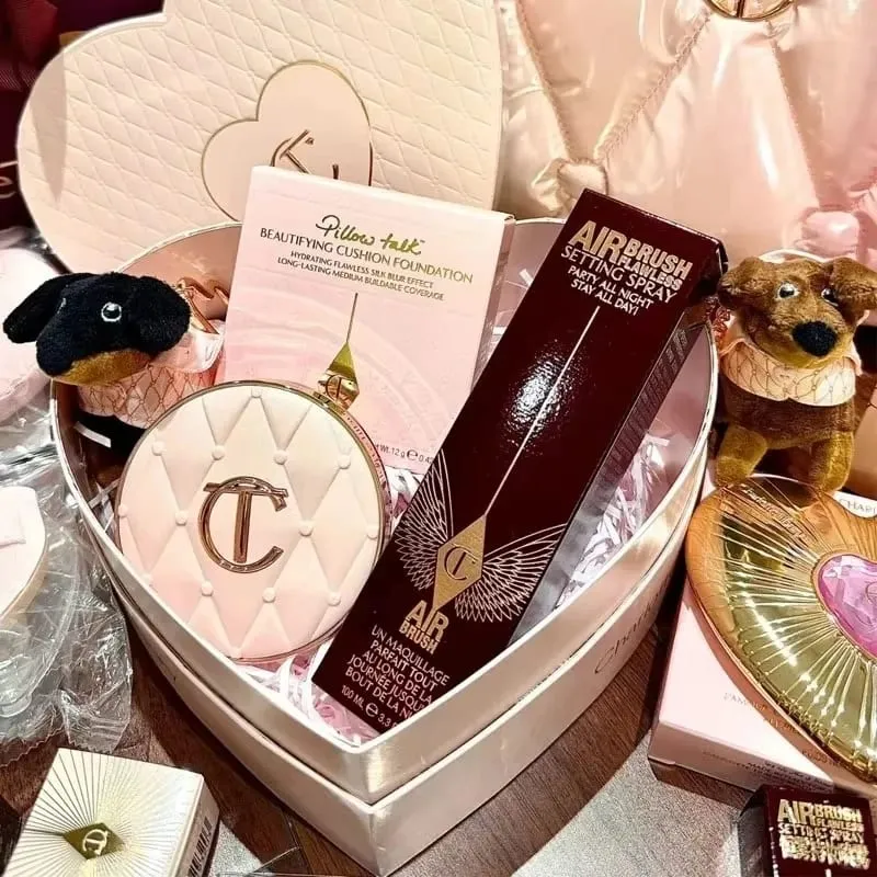 Charlotte Tilbury 100ml 34ml Setting Spray 2PC Set Matte Setting Pressed Powder Oil Control Face Repair Honey Powder Makeup Gift — image 6