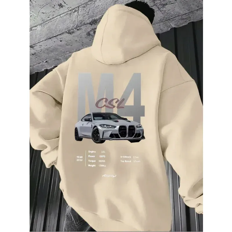 Mode Män Dam Unisex F40 Car Hoodies 2025 Höst Vinter Fritidströjor JDM Streetwear Hoody Toppar herrkläder