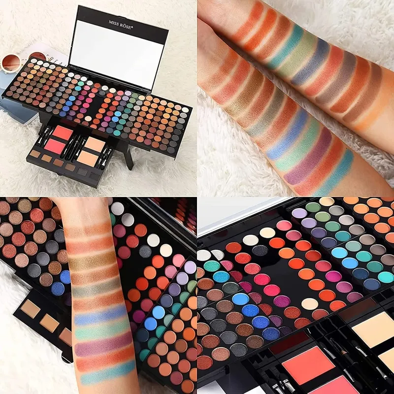 180 Color Piano Case Eye Shadow Powder Blusher Set Makeup Plate Multi-Function Makeup Box Gift Durable And Portable — image 3
