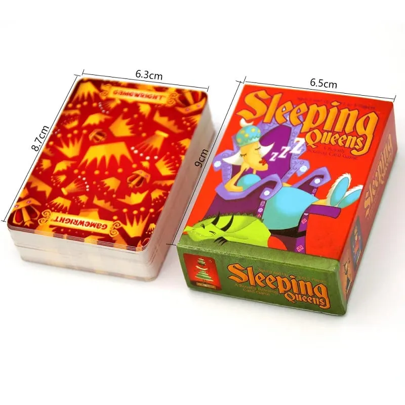Full English Sleeping Queens Board Game Card Family Gift Wake Up Queen Strategy Game Fun Childrens Game Card