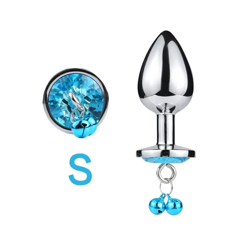 3 Sizes Metal Bell-shaped Anal Plug Traction Chain Anal Massage Prostate Stimulation Massage Tools Adult Sex Toys For Couples