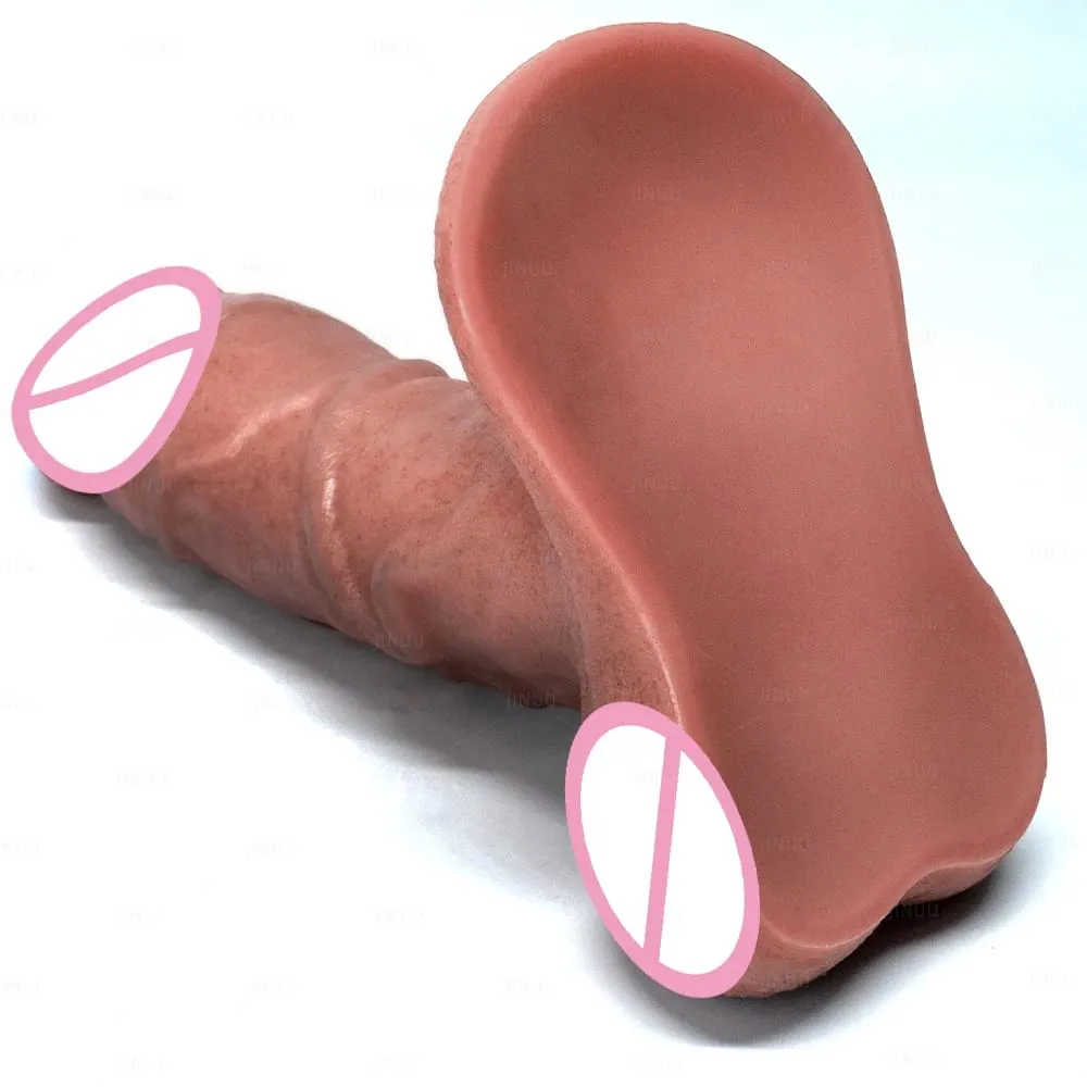 Vibrador de silicone grosso xxl com ventosa grande, massageador de silicone macio e realista, textura de nível de poros, brinquedo sexual para pênis — image 5