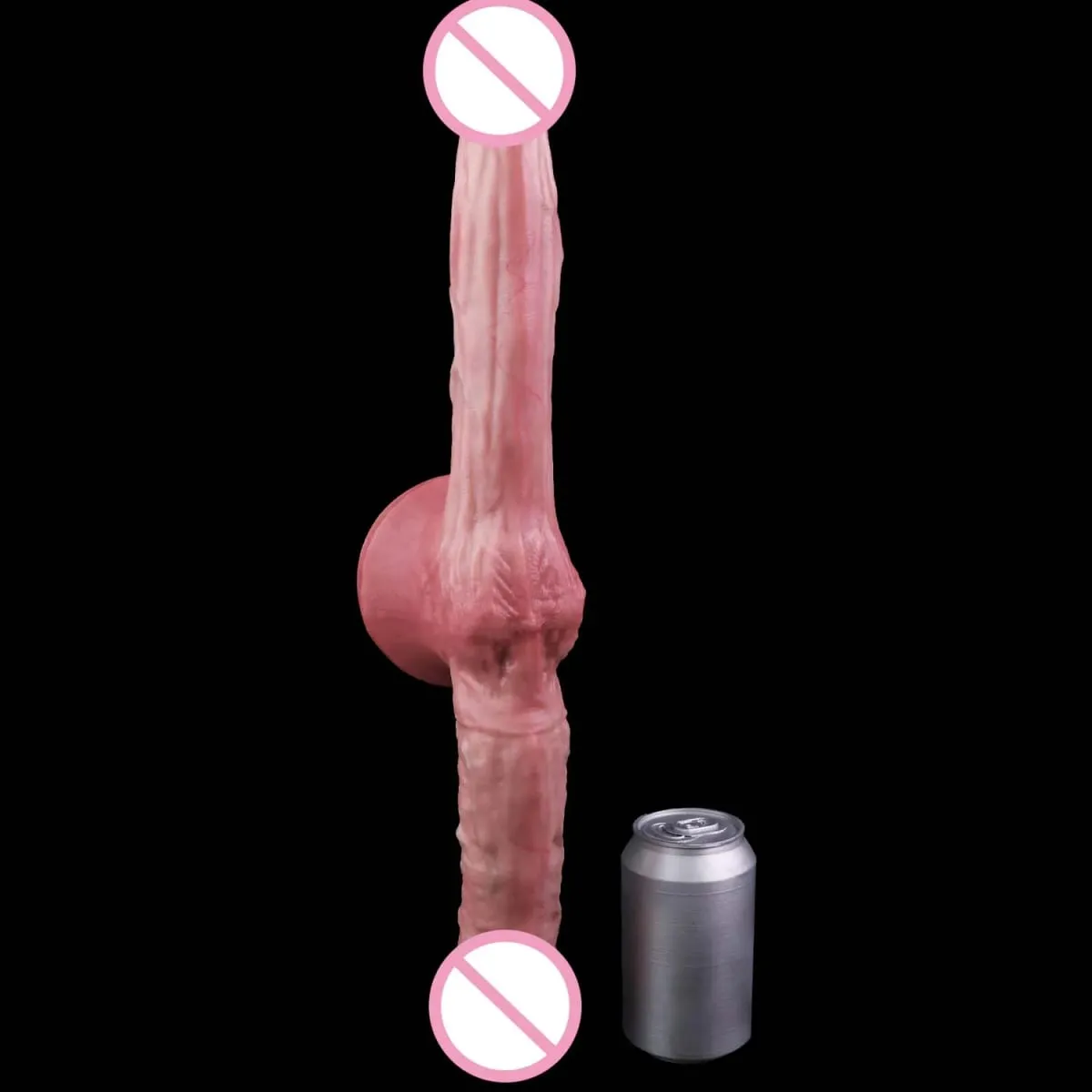 47cm realistická dlouhá dilda s dvojitou hlavou anální vaginální stimulátor Sexuální hračka s přísavkou pro lesbické páry Gay Muži Nástroje pro dospělé