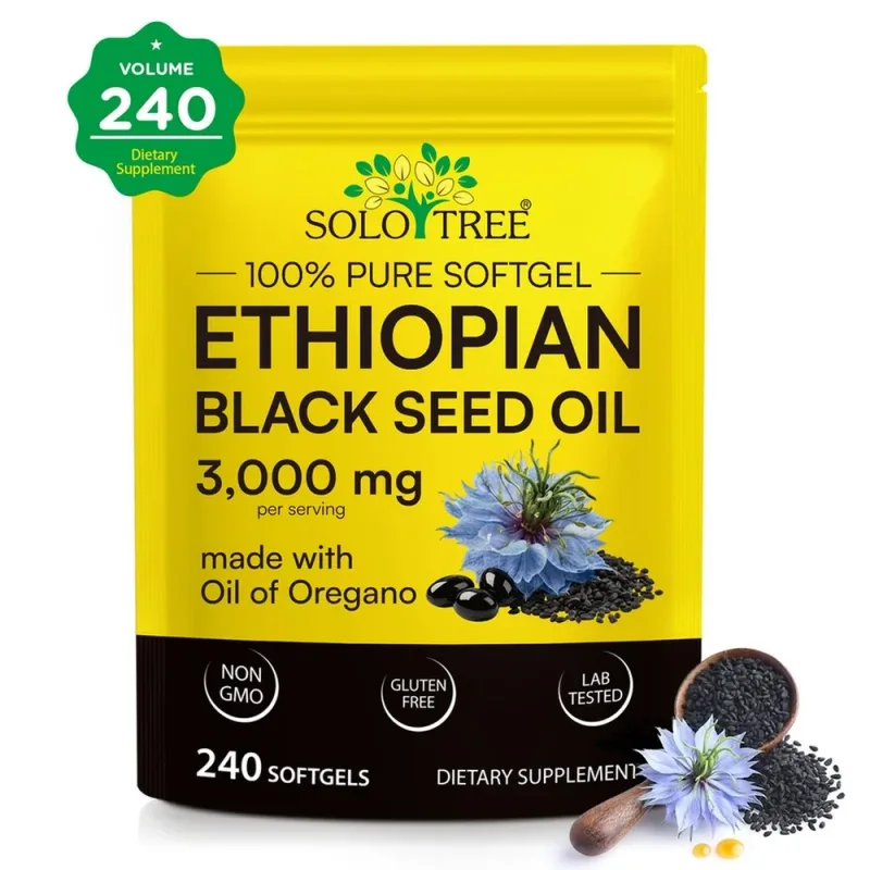 Ethiopian Black Seed Oil Oil softgels s olejem z oregana pro podporu imunity Digestive Comfort 240 softgels