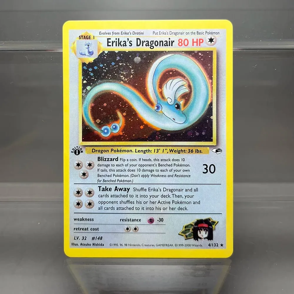 PKM Holographic Single Proxy Cards Lugia Charizard Venusaur Foil Game Collection Cards PTCG Kids Toys