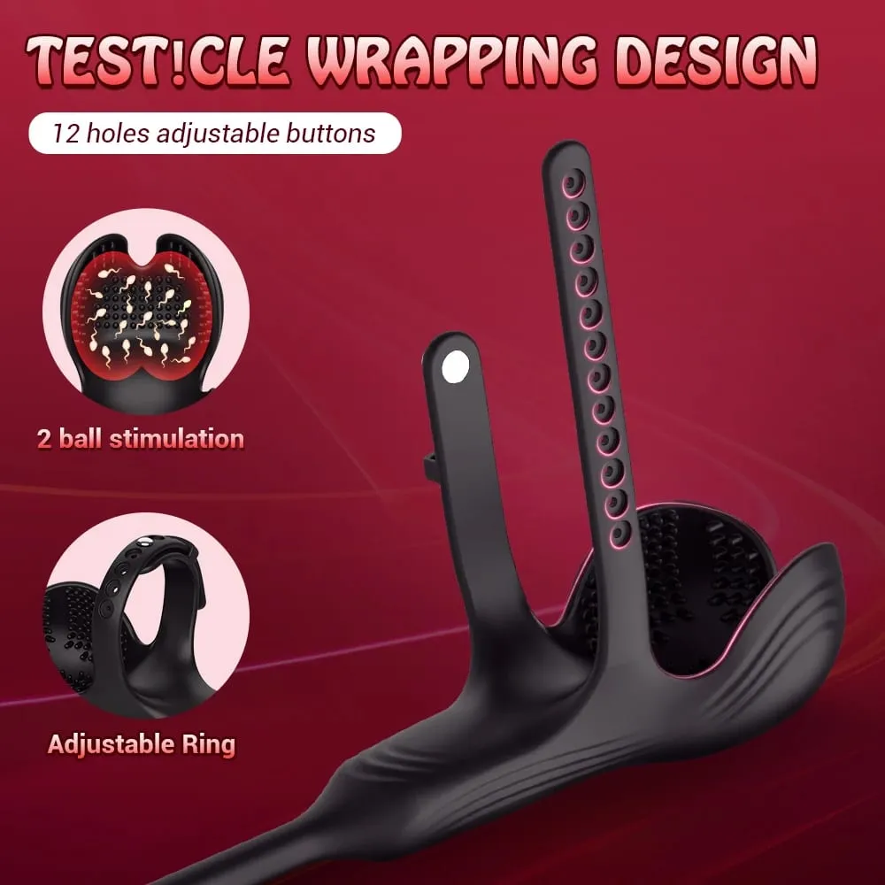 Thrusting Anal Plug Vibrator Male Prostate Massager Remote Control Cock Ring Testicle Taint Stimulator Sex Toys for Men Couples — image 4