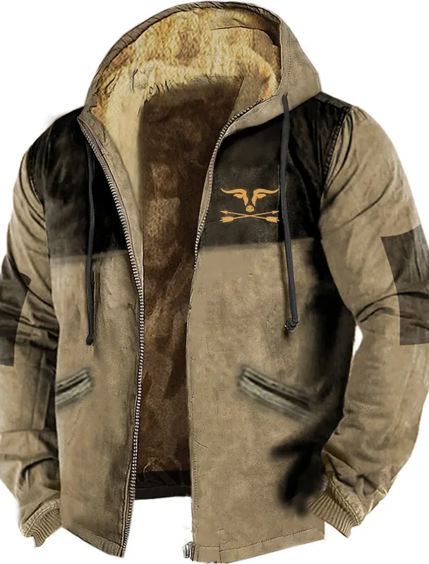 Men's Zipper Hoodies CowBoy Printing Winter For Men/Women Long Sleeve Jacket Sweatshirt Outerwear Clothing