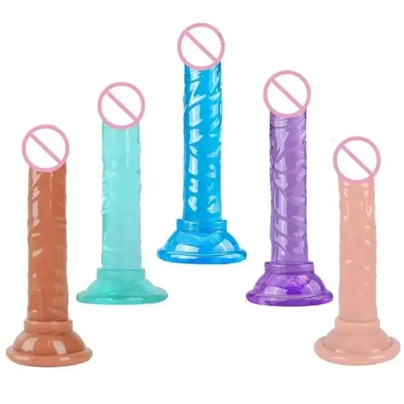 Female Masturbator Silicone Dildo with Suction Cup Realistic Dick Insertion G-Spot Orgasm Gay Anal Butt Plug BDSM Sex Toy — image 1