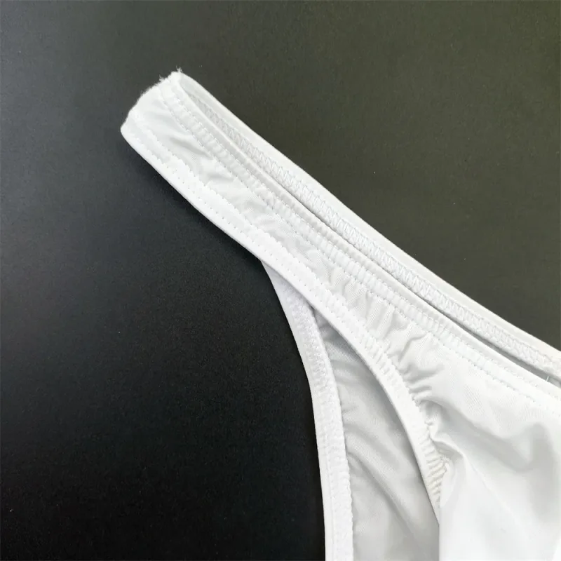 Slip en soie glacée pour hommes, 5 pièces, sous-vêtements avec poche en U, taille basse, sous-vêtements transparents Ultra fins, culottes Sexy grande taille pour hommes, nouvelle collection